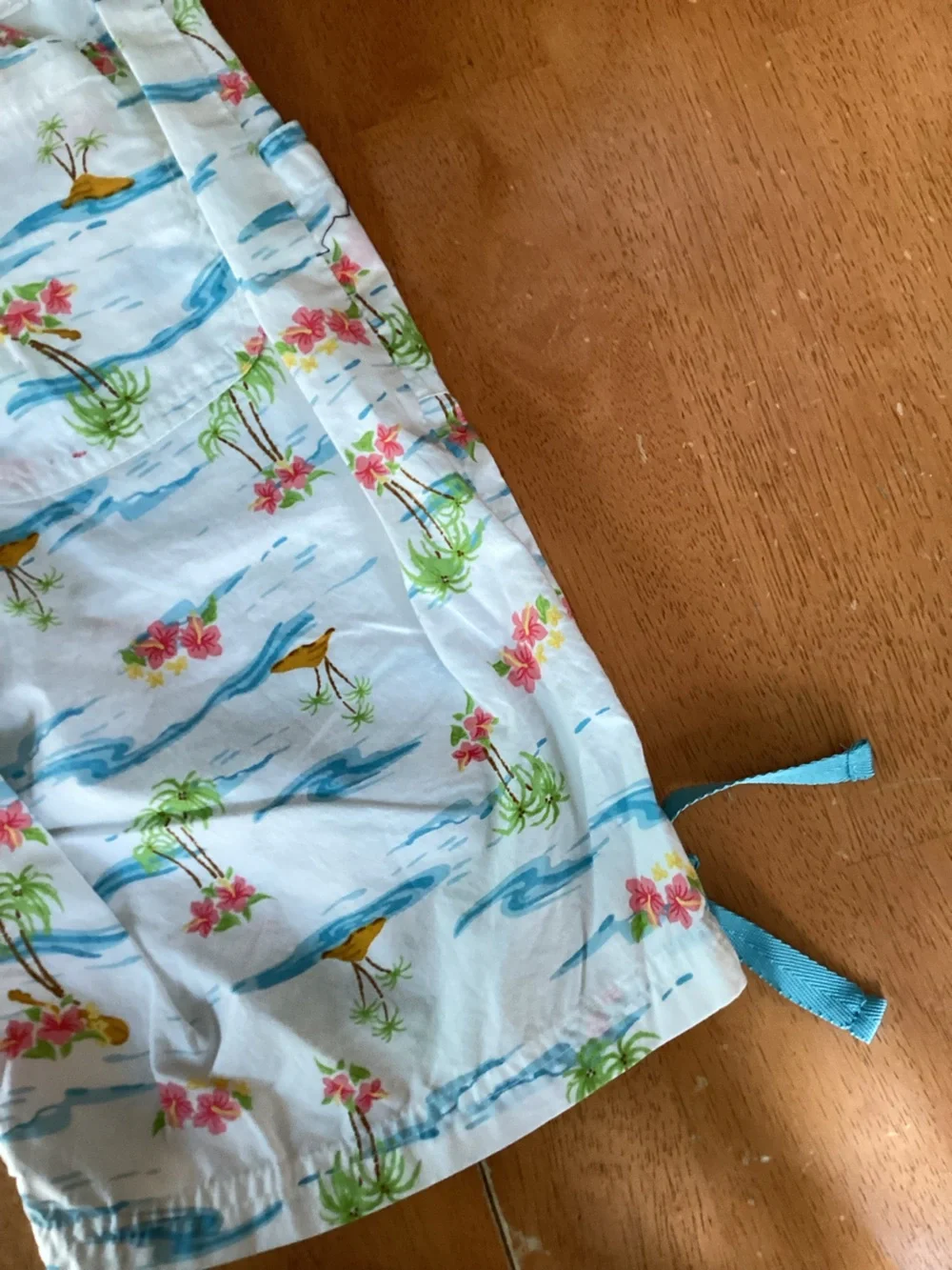 Vintage American Girl - Girl Size Island Vacation Shorts Tropical Floral size 12